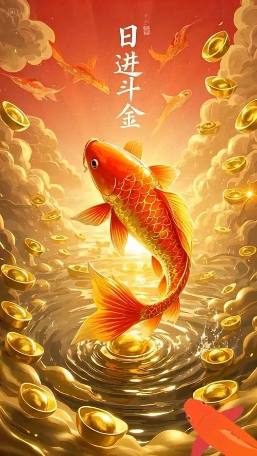 紅金龍魚壁紙有哪些款式，紅金龍魚壁紙