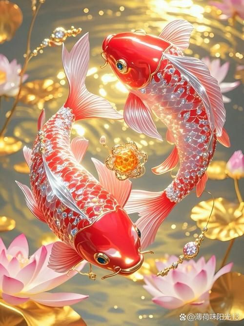 紅金龍魚壁紙有哪些款式，紅金龍魚壁紙