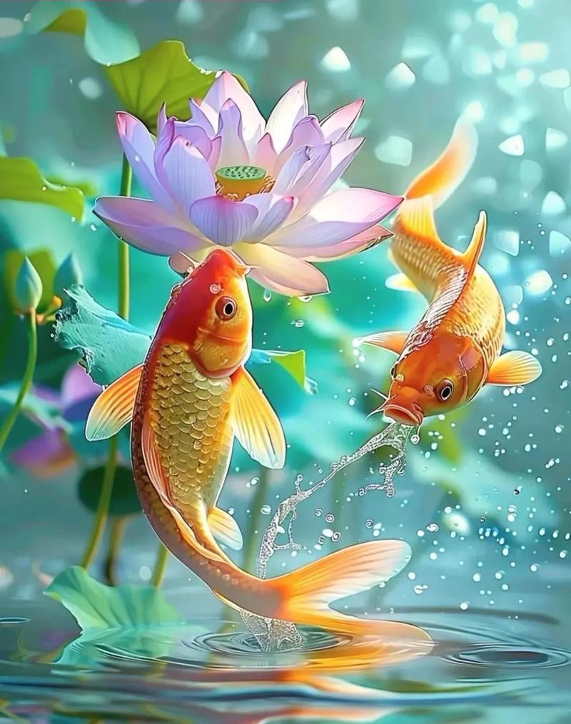紅金龍魚壁紙有哪些款式，紅金龍魚壁紙