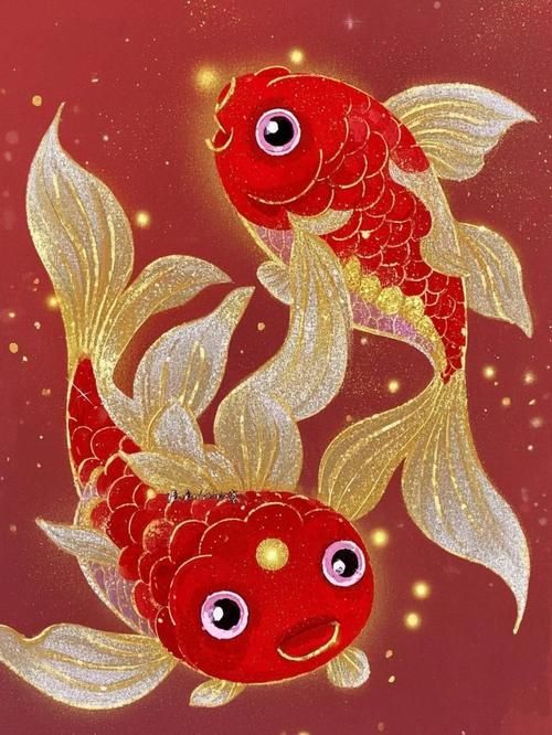 紅金龍魚壁紙有哪些款式，紅金龍魚壁紙