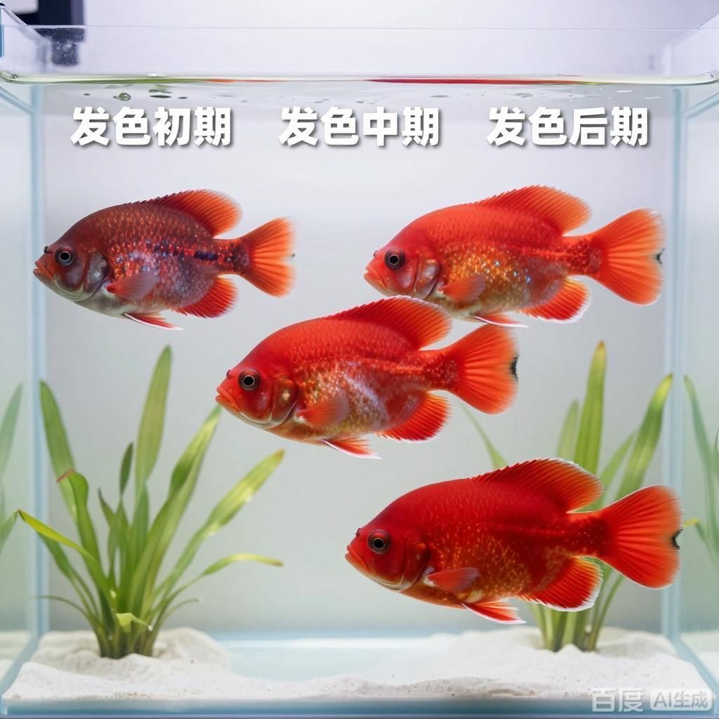 紅龍發色周期對比，紅龍魚發色周期對比