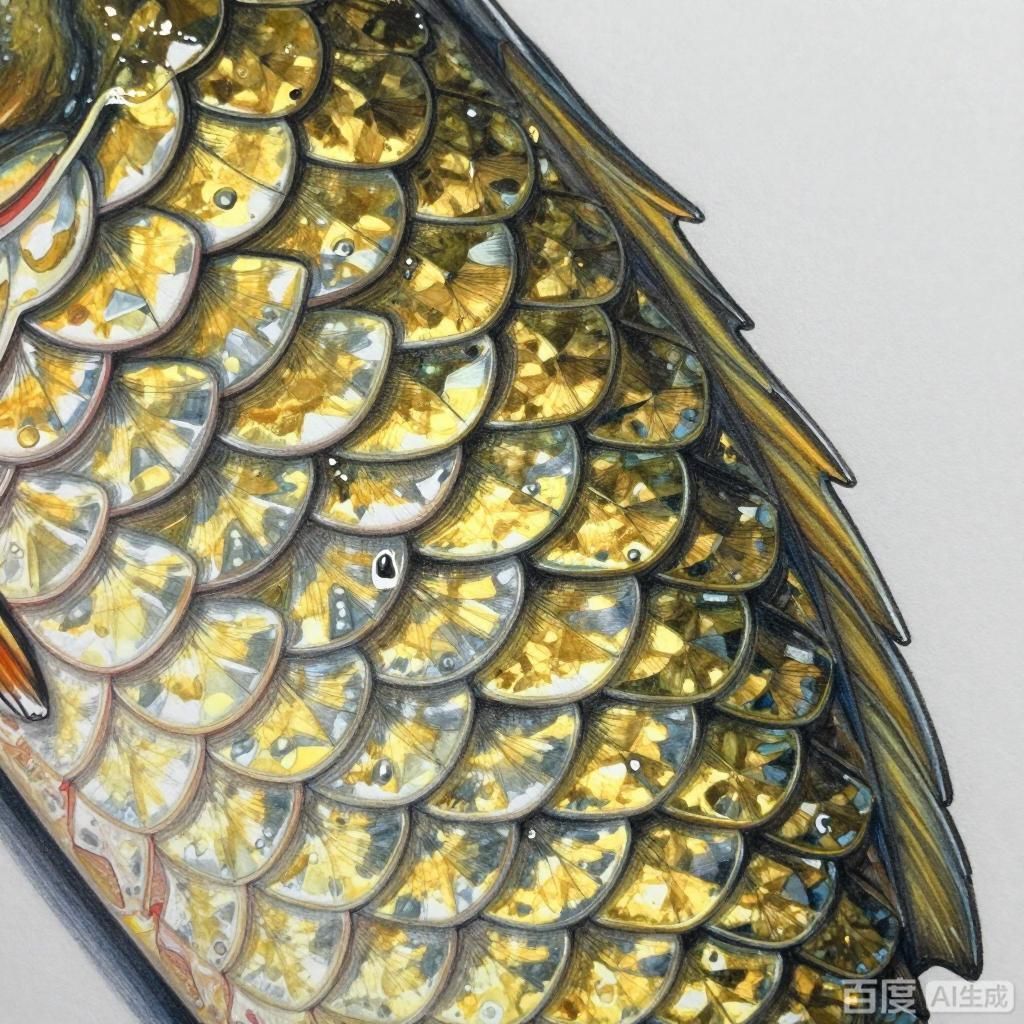 如何繪制金龍魚放大100倍的圖片，如何繪制一幅放大100倍的金龍魚100倍放大圖片的技巧