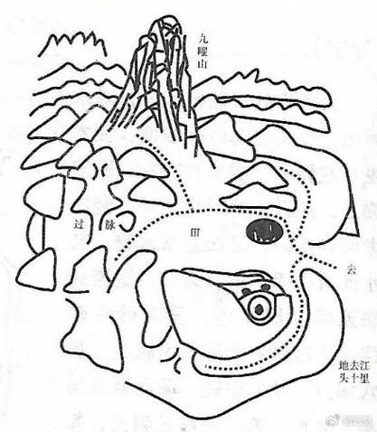龍回頭頭朝向對照表，風水學中的“龍回頭”