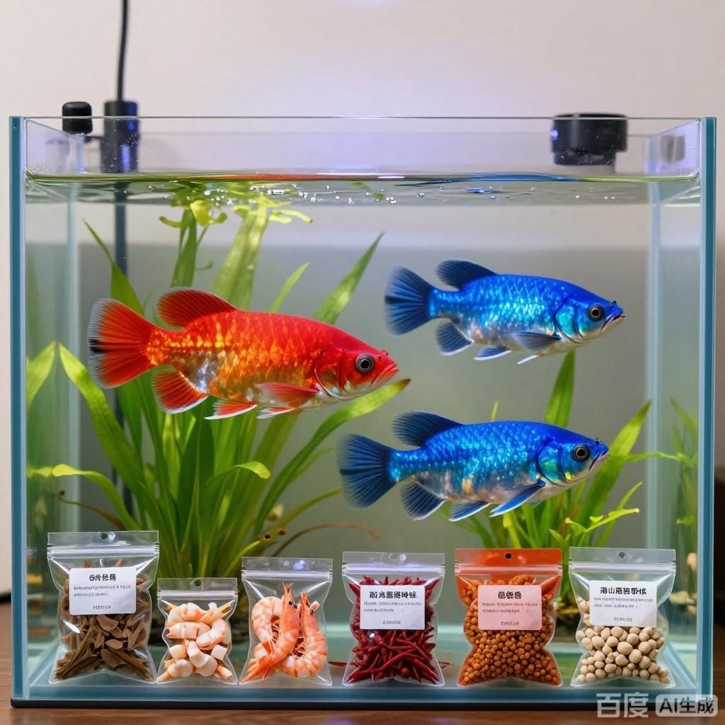 如何為龍魚發色選擇最佳食物，如何為龍魚選擇增色食物