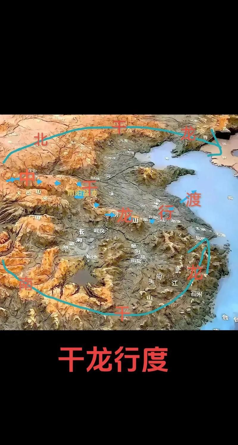 給我一些龍脈的圖片示例，中國三大龍脈的圖片示例，給我一些龍脈的圖片示例