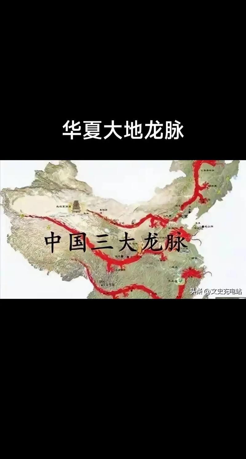 給我一些龍脈的圖片示例，中國三大龍脈的圖片示例，給我一些龍脈的圖片示例