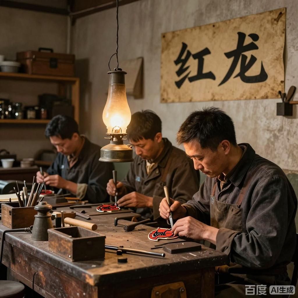 紅龍品牌的歷史沿革，紅龍品牌4組插畫圍繞紅龍品牌歷史展開變視頻換一換