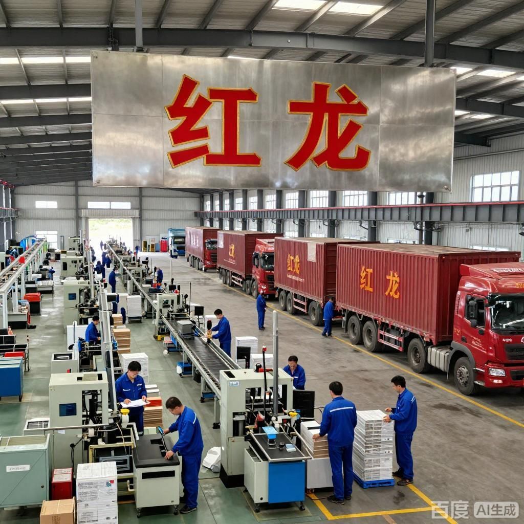 紅龍品牌的歷史沿革，紅龍品牌4組插畫圍繞紅龍品牌歷史展開變視頻換一換