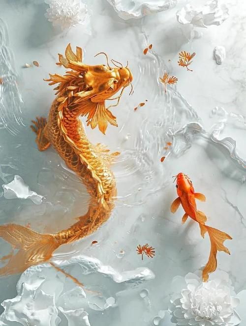 給我一些魚和龍在一起的圖片，給我一些魚和龍在一起的圖片下