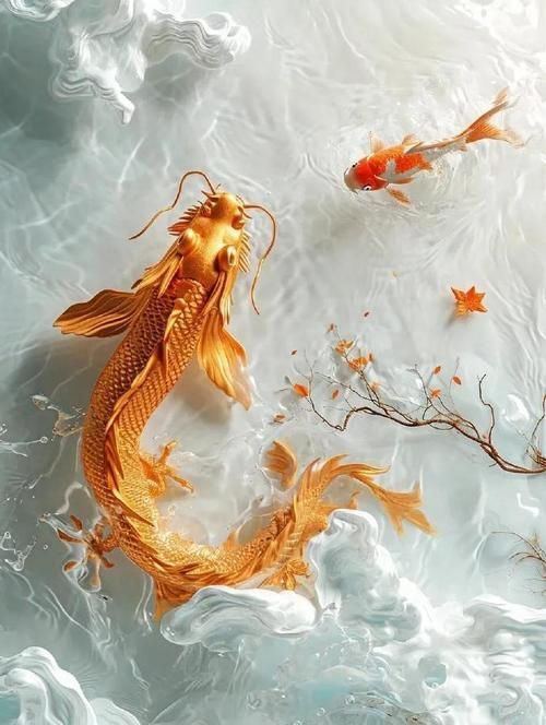 給我一些魚和龍在一起的圖片，給我一些魚和龍在一起的圖片下