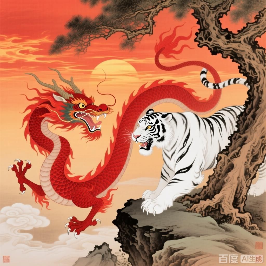 紅龍與其他神獸的比較，神話傳說紅龍與其他神獸的詳細(xì)對比圖紅龍與其他神獸的區(qū)別
