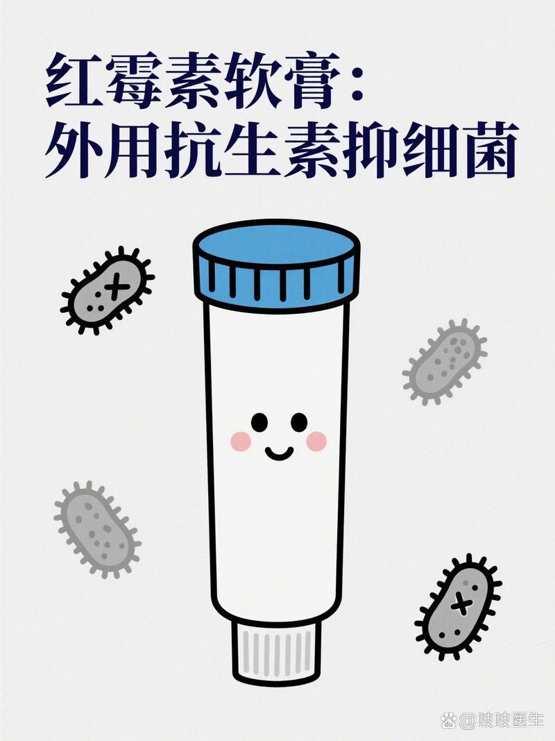 紅霉素軟膏對哪些細菌感染有效，紅霉素軟膏是一種廣譜抗生素軟膏可預防繼發細菌感染