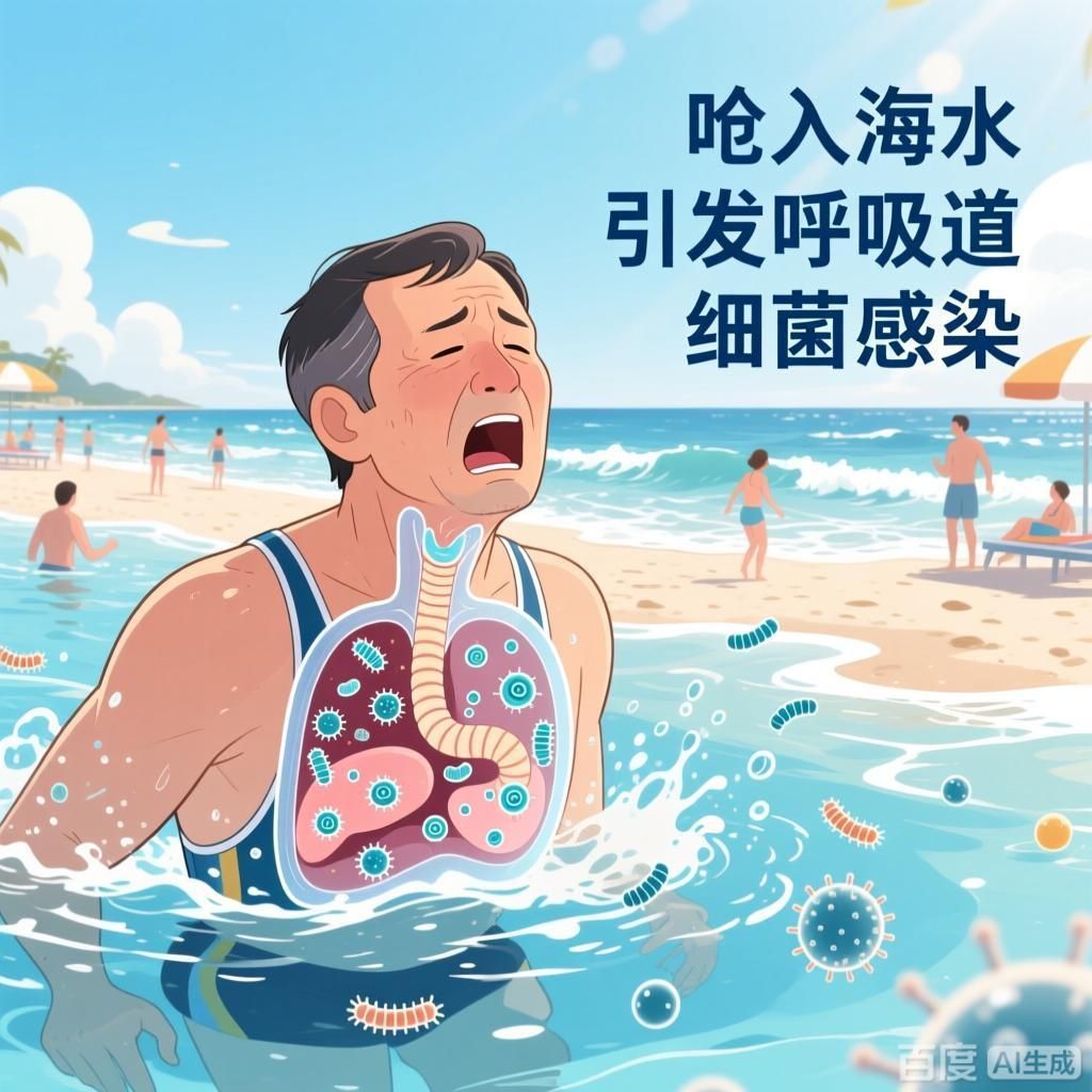 給我一些關于海水細菌感染的案例，關于海水細菌感染的案例
