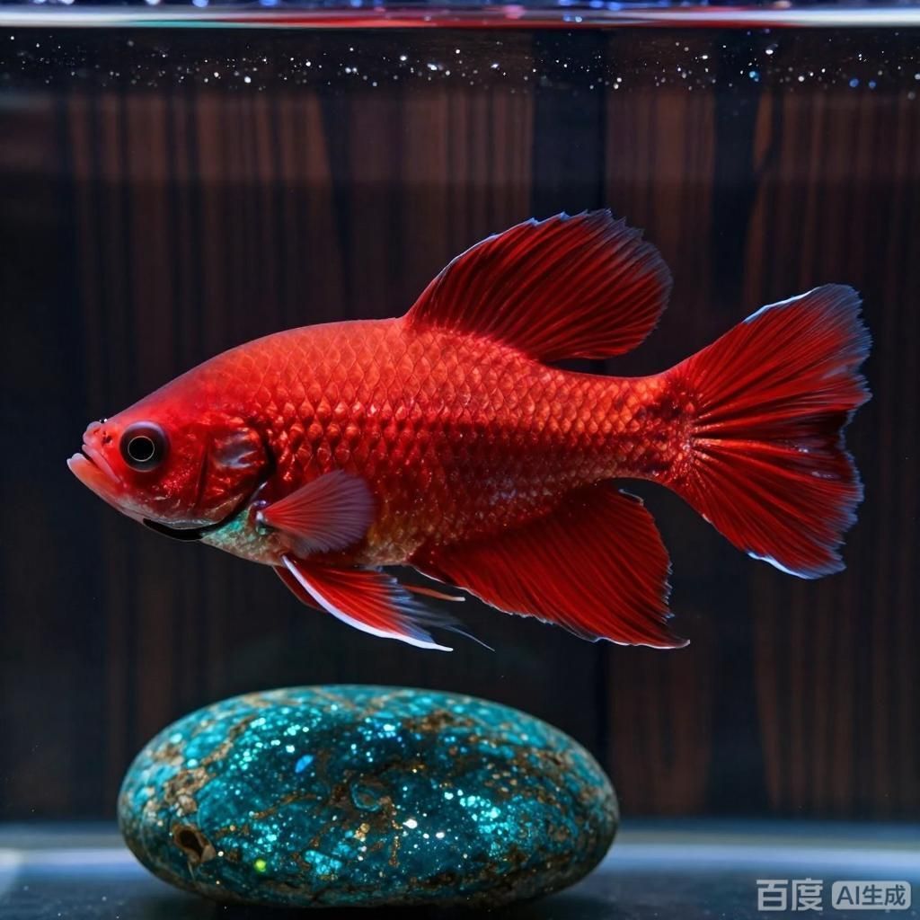 詳解紅龍魚幼魚到成魚的色彩漸變，寫實風格呈現紅龍魚從幼魚到成魚的色彩漸變過程