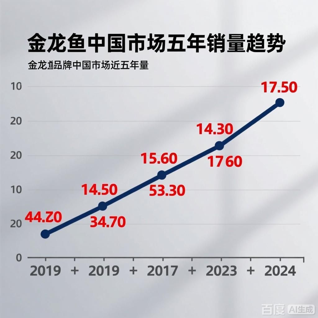 請提供金龍魚在中國市場的詳細數據，金龍魚在中國市場的占有率是多少