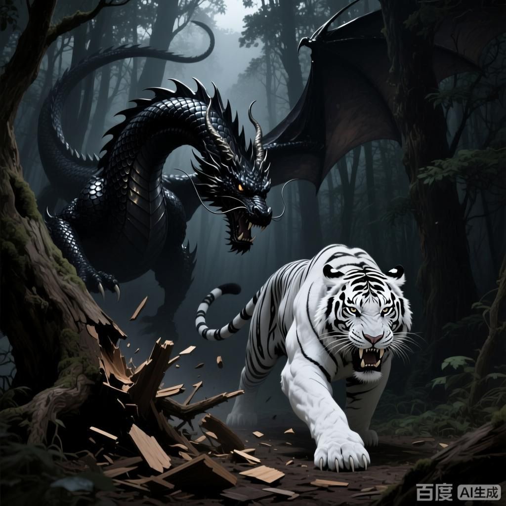 黑龍與其他神話生物比較，中國古代神話傳說中的神秘生物——黑龍