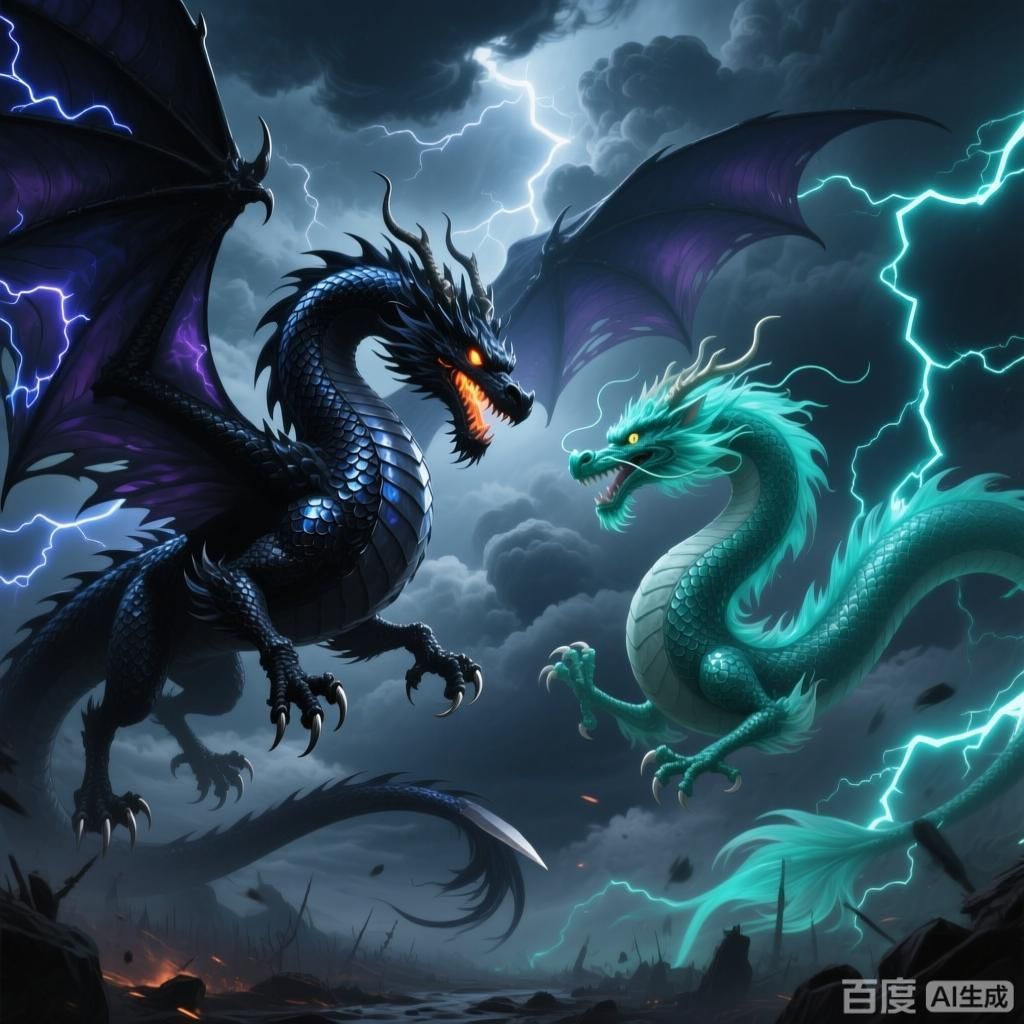 黑龍與其他神話生物比較，中國古代神話傳說中的神秘生物——黑龍