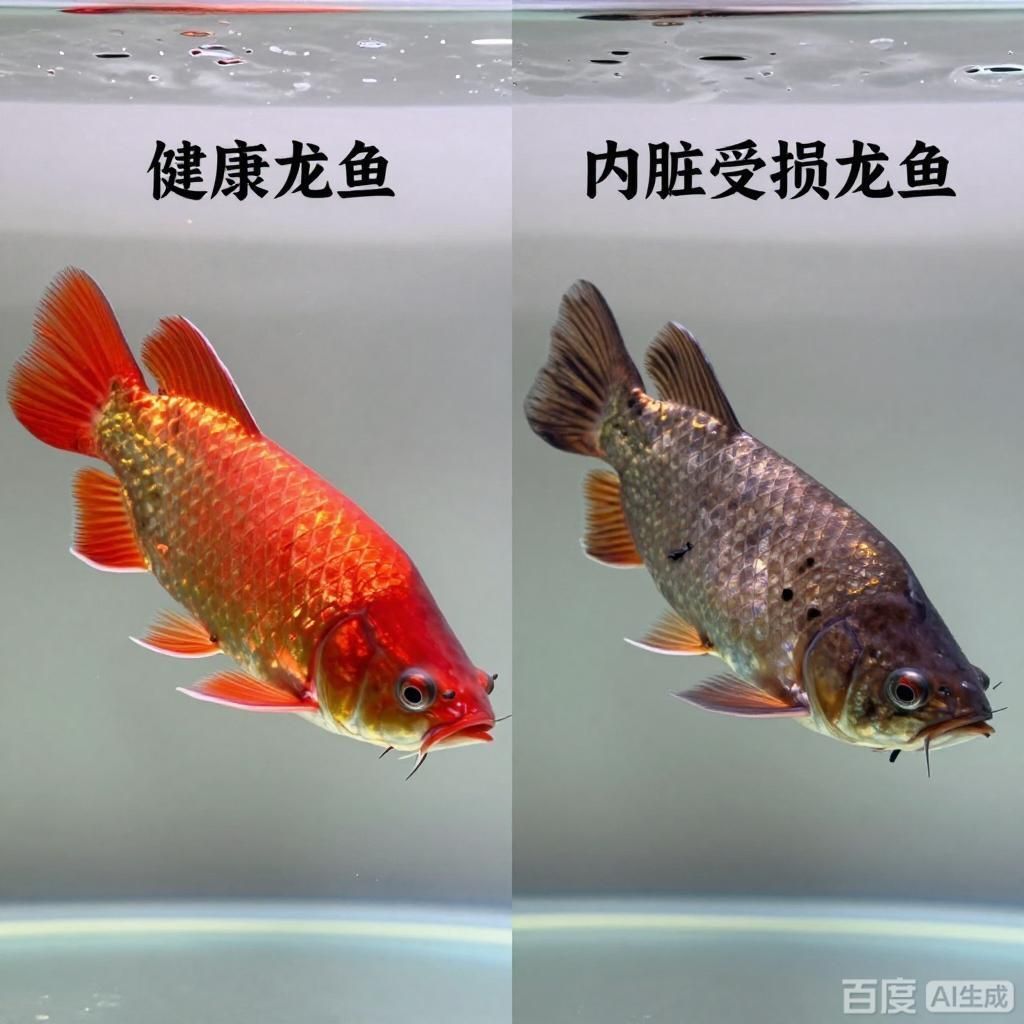 龍魚內臟受損癥狀，魚內臟受損的癥狀通常表現為以下幾個方面，龍魚內臟受損如何治療