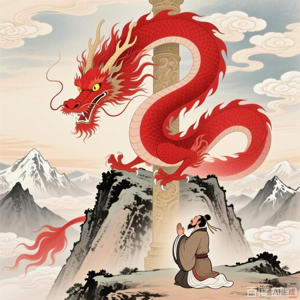 紅龍在中國神話中的地位，紅龍在中國神話中的地位是復雜而多樣的，能否提供更多關于紅龍的神話故事