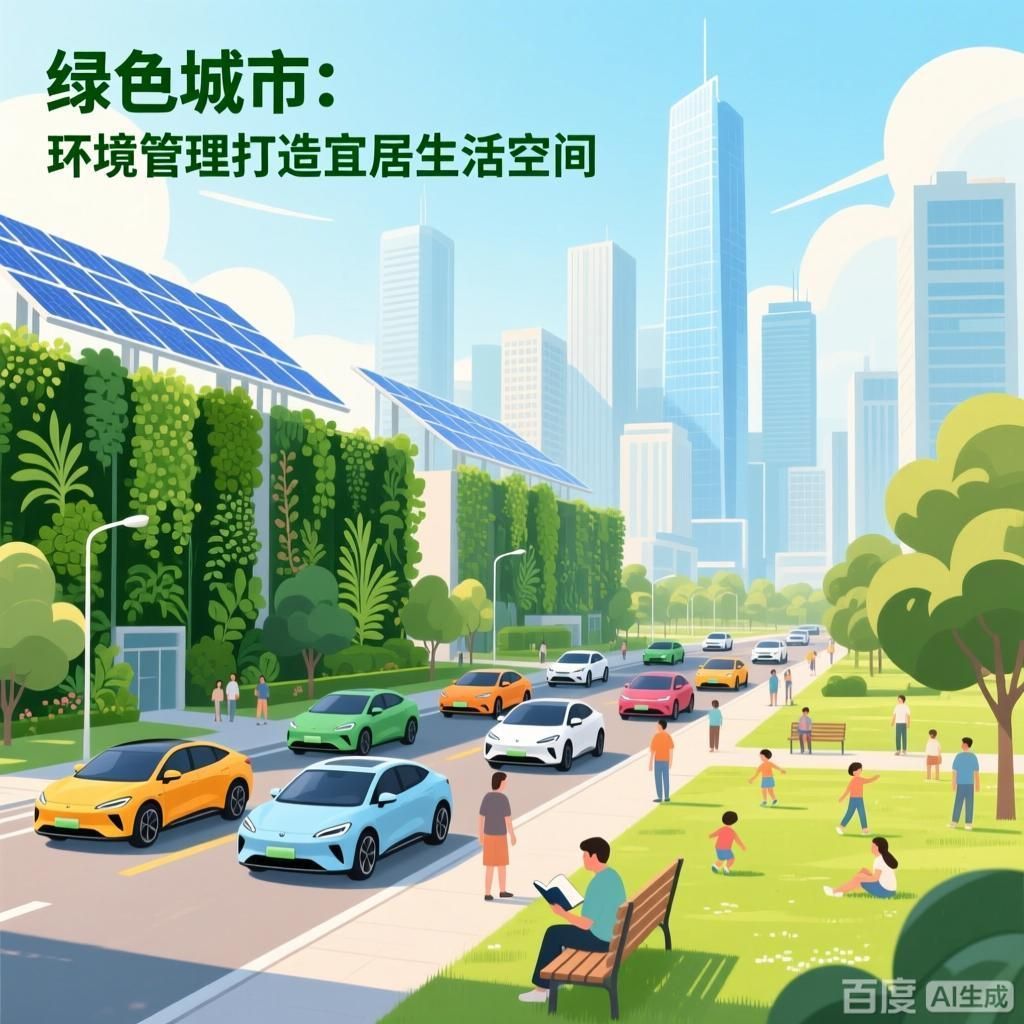 環(huán)境管理如何促進(jìn)可持續(xù)發(fā)展，4張圖均為環(huán)境管理助力可持續(xù)發(fā)展的主題插畫
