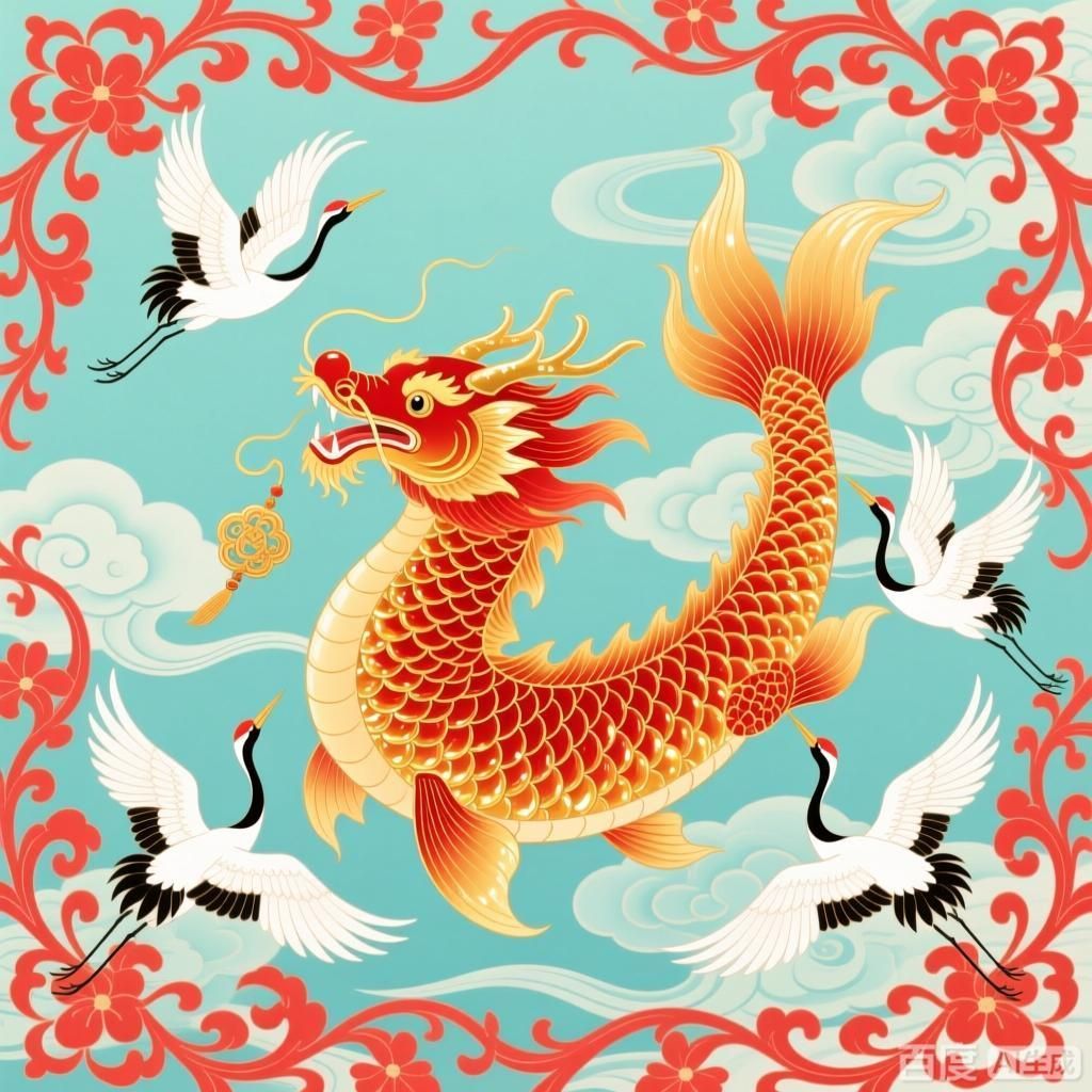 龍魚與其他吉祥物的搭配，龍魚與其他吉祥物的搭配方式