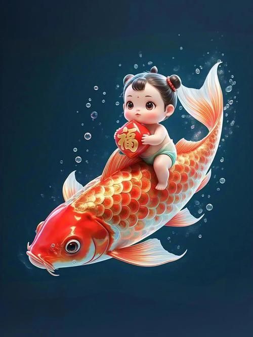 有沒有更多關于吉祥物魚的圖片，吉祥物魚在文化和藝術領域中的應用與影響