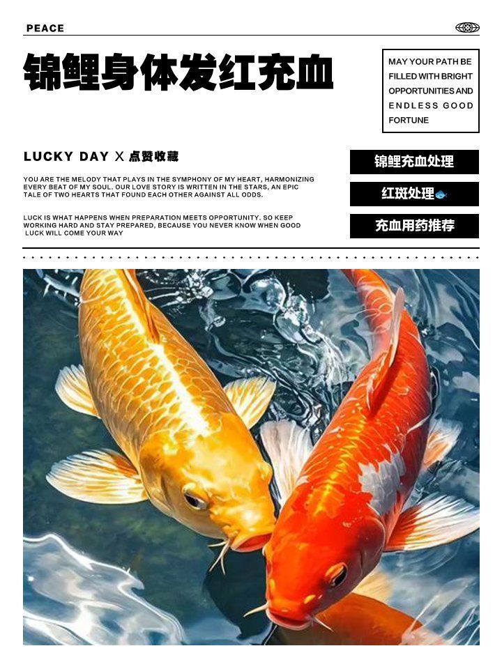 錦鯉魚鱗發紅充血多久會好，錦鯉魚鱗發紅充血怎么辦