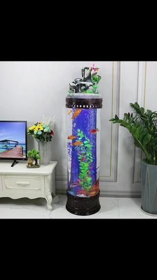 有哪些適合客廳的圓柱形魚(yú)缸，客廳擺放一個(gè)圓柱形魚(yú)缸不僅能增添室內(nèi)裝飾美感還能為家居環(huán)境帶來(lái)生機(jī)與活力
