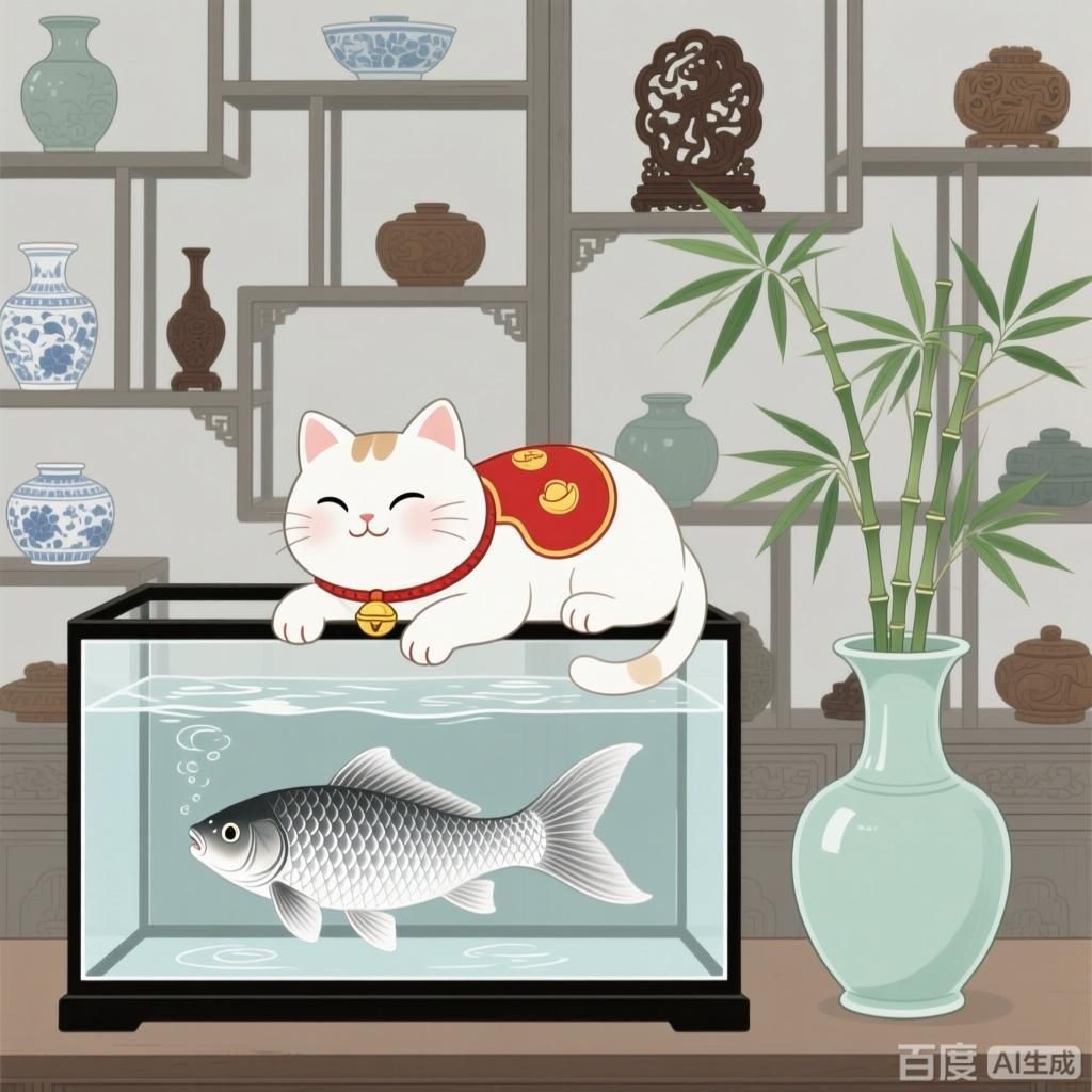 招財貓和龍魚混養的好處，招財貓和龍魚混養有哪些注意事項招財貓和龍魚混養有哪些注意事項