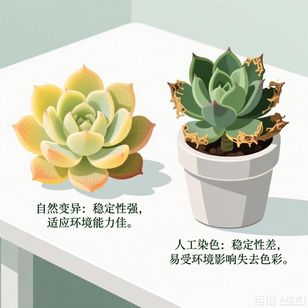 自然變異和人工染色在穩定性上有何差異，自然變異和人工染色在生物學上有何差異