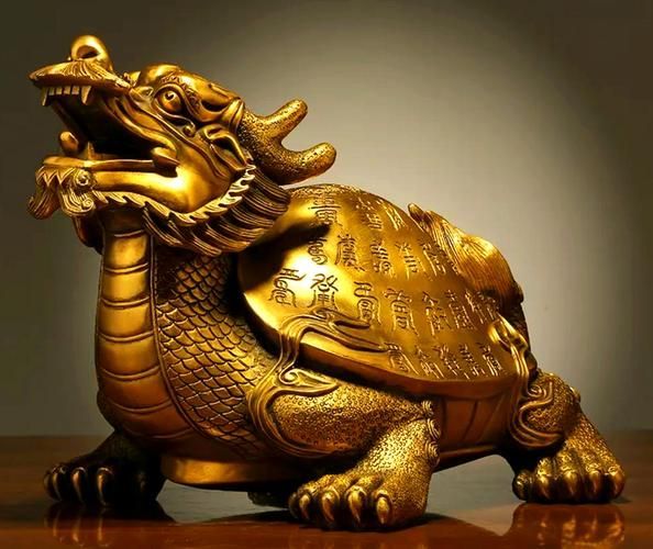 能否提供龍龜的圖片示例，龍龜在風水中的作用