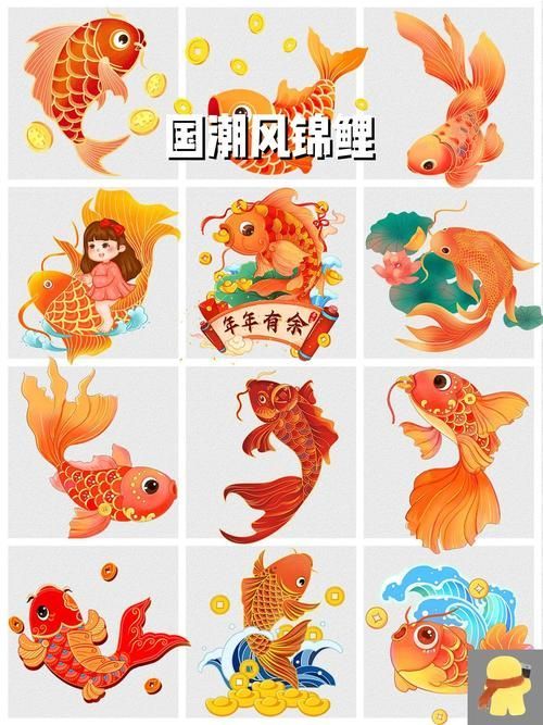 給我一些吉祥物魚的設計案例，吉祥物設計案例欣賞