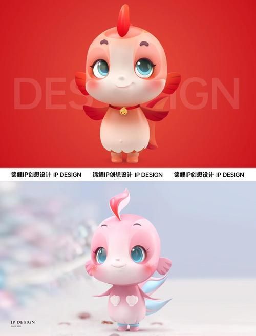 給我一些吉祥物魚的設計案例，吉祥物設計案例欣賞