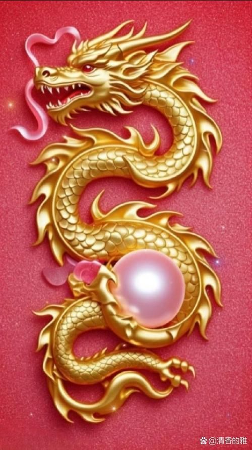 有沒有帶文字的招財金龍壁紙