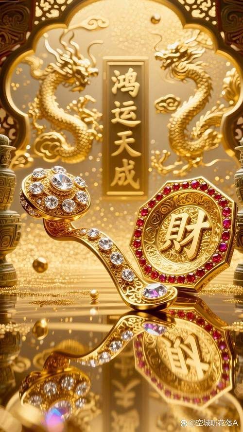 有沒有帶文字的招財金龍壁紙