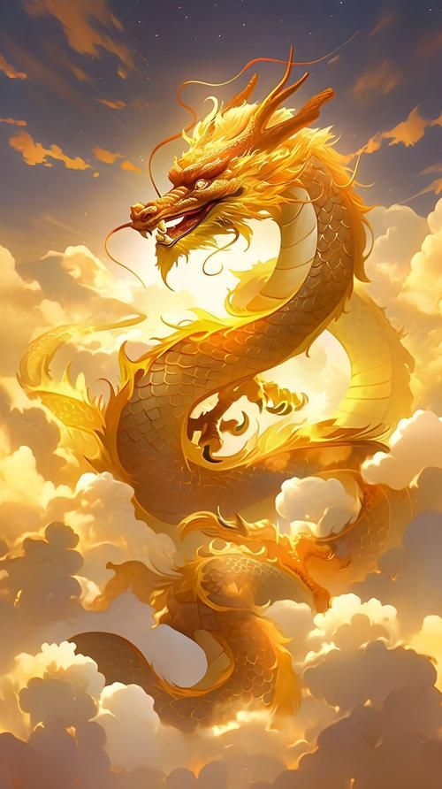 有沒有帶文字的招財金龍壁紙