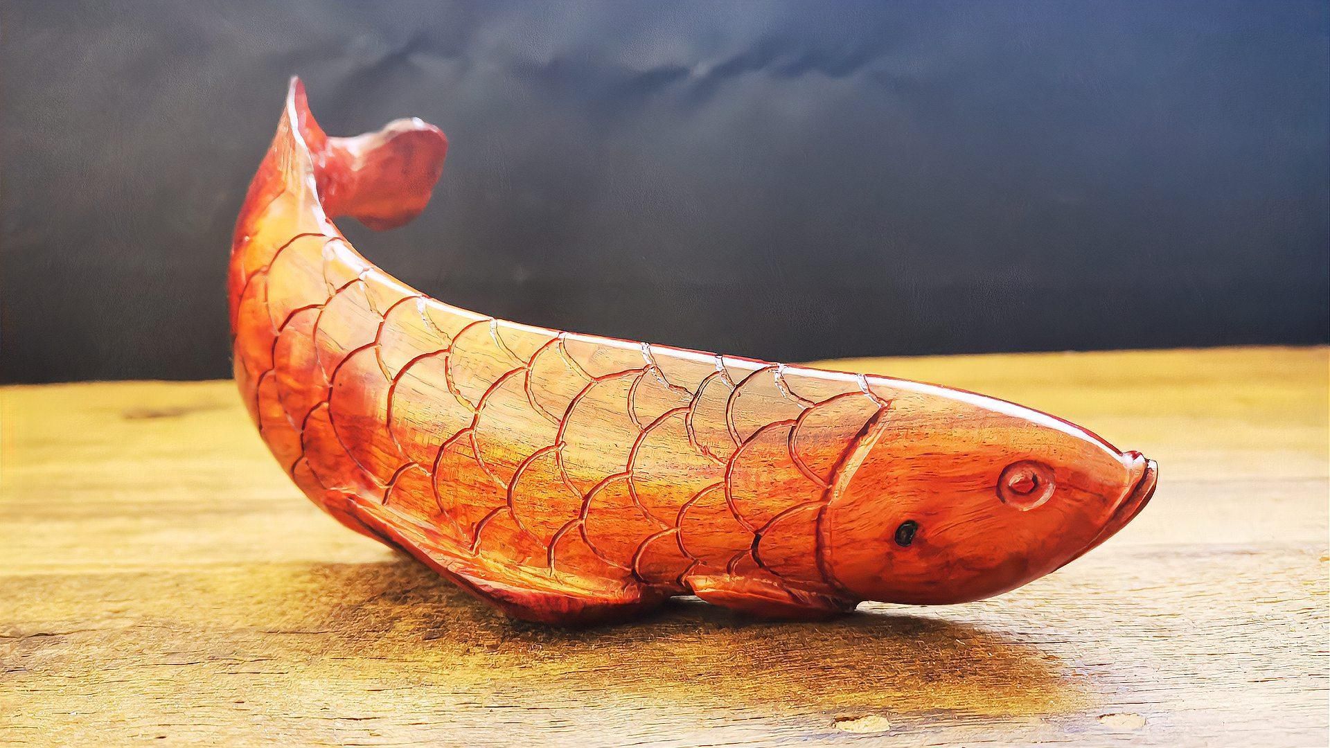 有哪些著名的金龍魚木雕作品，福建莆田匠人品牌金龍魚木雕