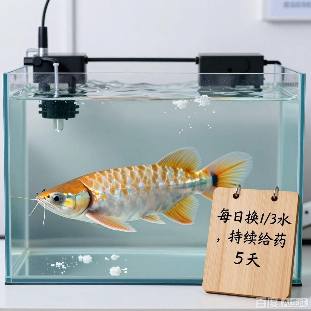 詳解龍魚真菌感染的治療方法，如何治療龍魚真菌感染