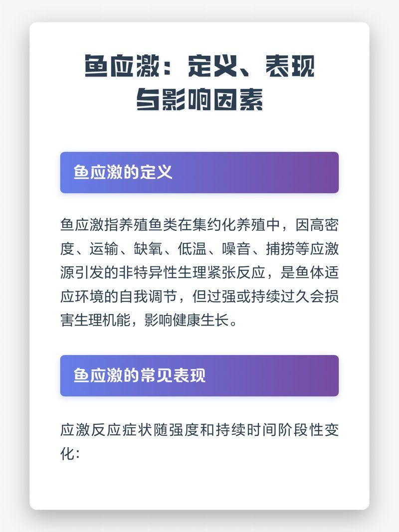 哪些行為異常是魚類的應激反應，英文文獻進一步確認魚類應激反應是其環境變化、捕食者威脅