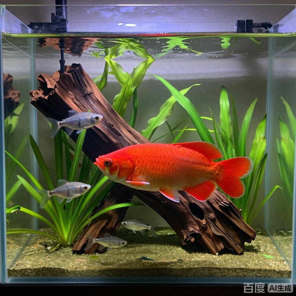 給我推薦一些適合與純紅龍魚混養(yǎng)的魚，與純紅龍魚混養(yǎng)的魚需要多大空間 給我推薦一些適合與純紅龍魚混養(yǎng)的魚，與純紅龍魚混養(yǎng)的魚需要多大空間 龍魚百科 第4張