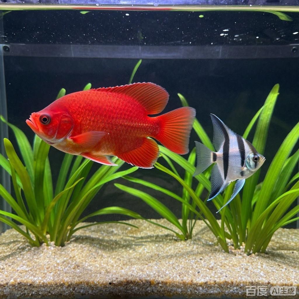 給我推薦一些適合與純紅龍魚混養(yǎng)的魚，與純紅龍魚混養(yǎng)的魚需要多大空間 給我推薦一些適合與純紅龍魚混養(yǎng)的魚，與純紅龍魚混養(yǎng)的魚需要多大空間 龍魚百科 第2張