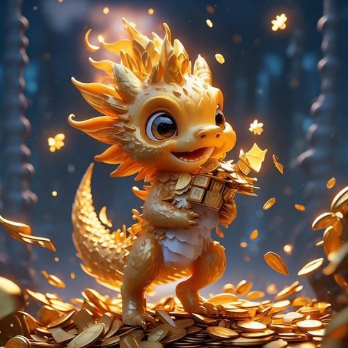 招財(cái)龍圖片有哪些風(fēng)格，中國(guó)傳統(tǒng)風(fēng)格招財(cái)龍圖片