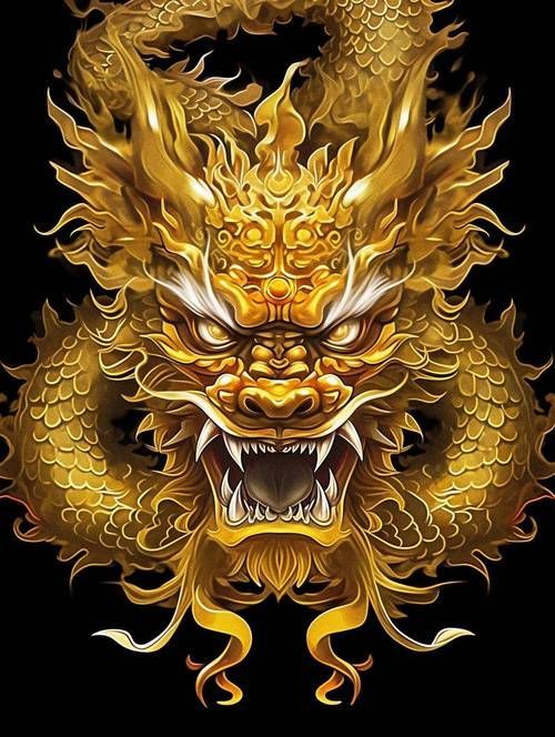 招財(cái)龍圖片有哪些風(fēng)格，中國(guó)傳統(tǒng)風(fēng)格招財(cái)龍圖片