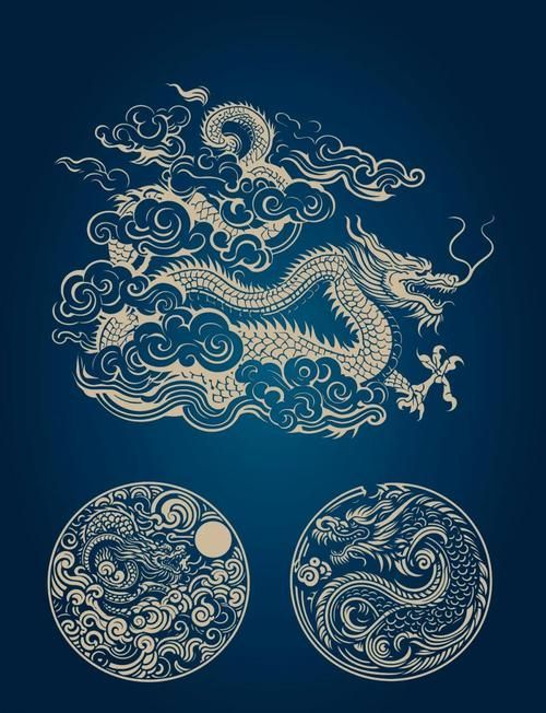 能否提供更多關(guān)于龍的寓意和象征的圖片，中國文化中象征著權(quán)力、尊嚴和好運，龍在文化中的演變