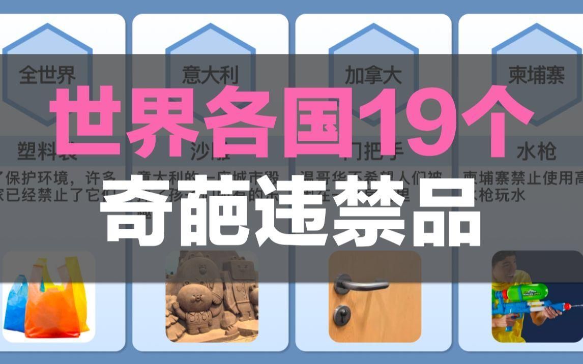 有沒有其他類型的禁忌物品，探討明令禁忌及物品