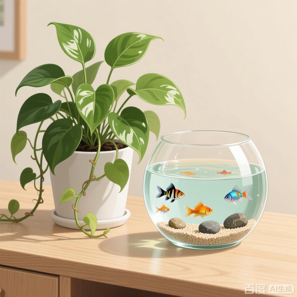 能否提供更多適合魚缸周邊的植物，適合魚缸周邊擺放的植物