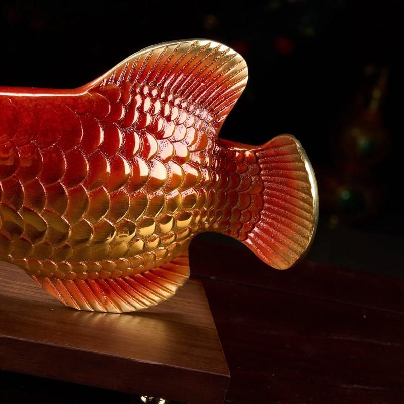 給我一些古銅官銅金龍魚擺件的真品圖片，古銅官銅金龍魚擺件有哪些收藏價值