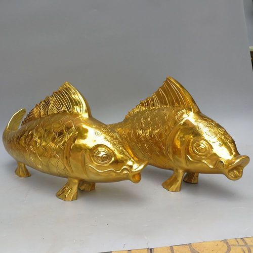 給我一些古銅官銅金龍魚擺件的真品圖片，古銅官銅金龍魚擺件有哪些收藏價值