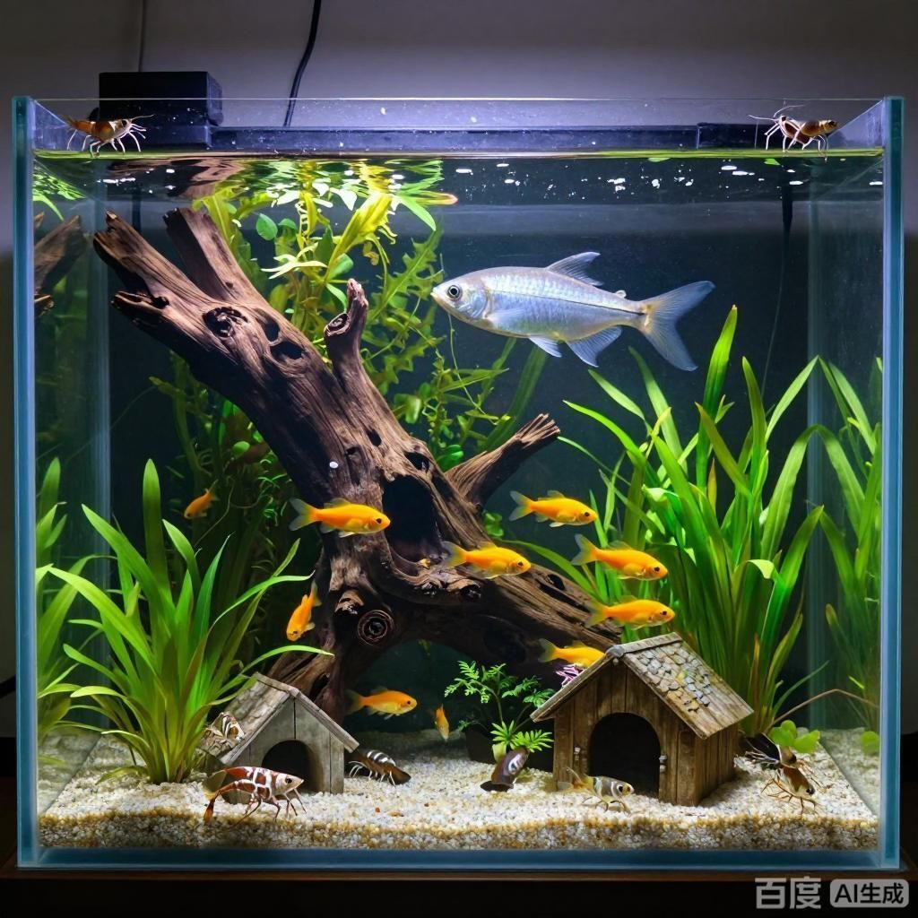 龍魚(yú)和招財(cái)魚(yú)混養(yǎng)需要多大的魚(yú)缸，魚(yú)和招財(cái)魚(yú)混養(yǎng)需要多大的魚(yú)缸，龍魚(yú)和招財(cái)魚(yú)混養(yǎng)有哪些注意事項(xiàng)