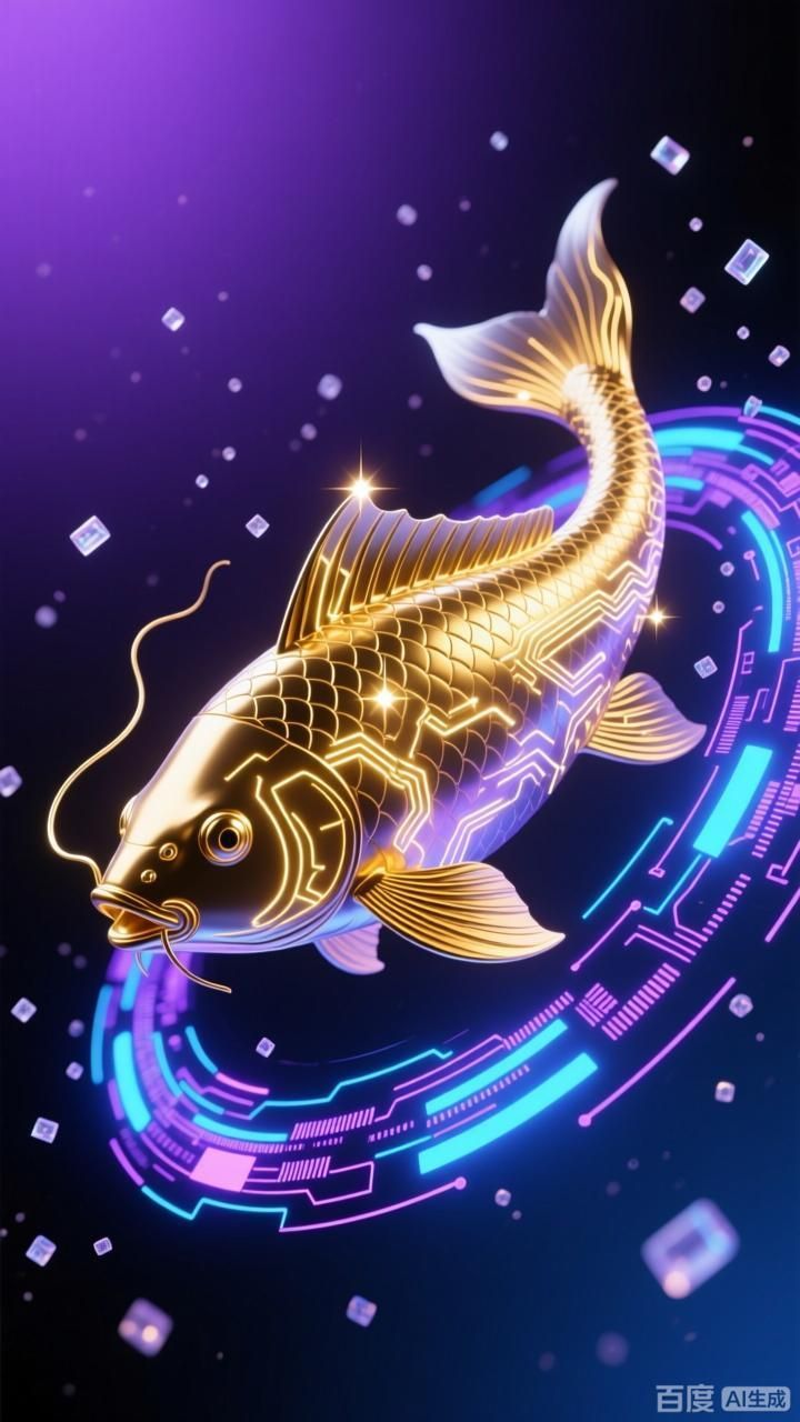 如何制作自己的科技感金龍魚動態壁紙，4張科技感金龍魚動態壁紙
